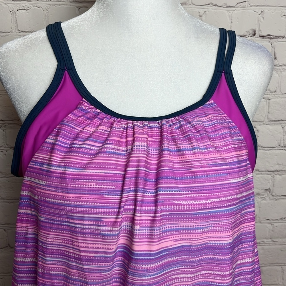Free Country Blouson Tankini Top - Picture 2 of 11